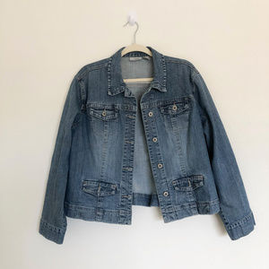 Chicos Platinum Blue Denim Jacket